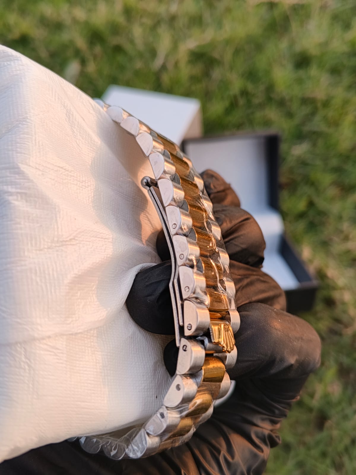 Rolex Oyster Perpetual Datejust Two-Tone Gold & Silver Watch with Diamond Markers