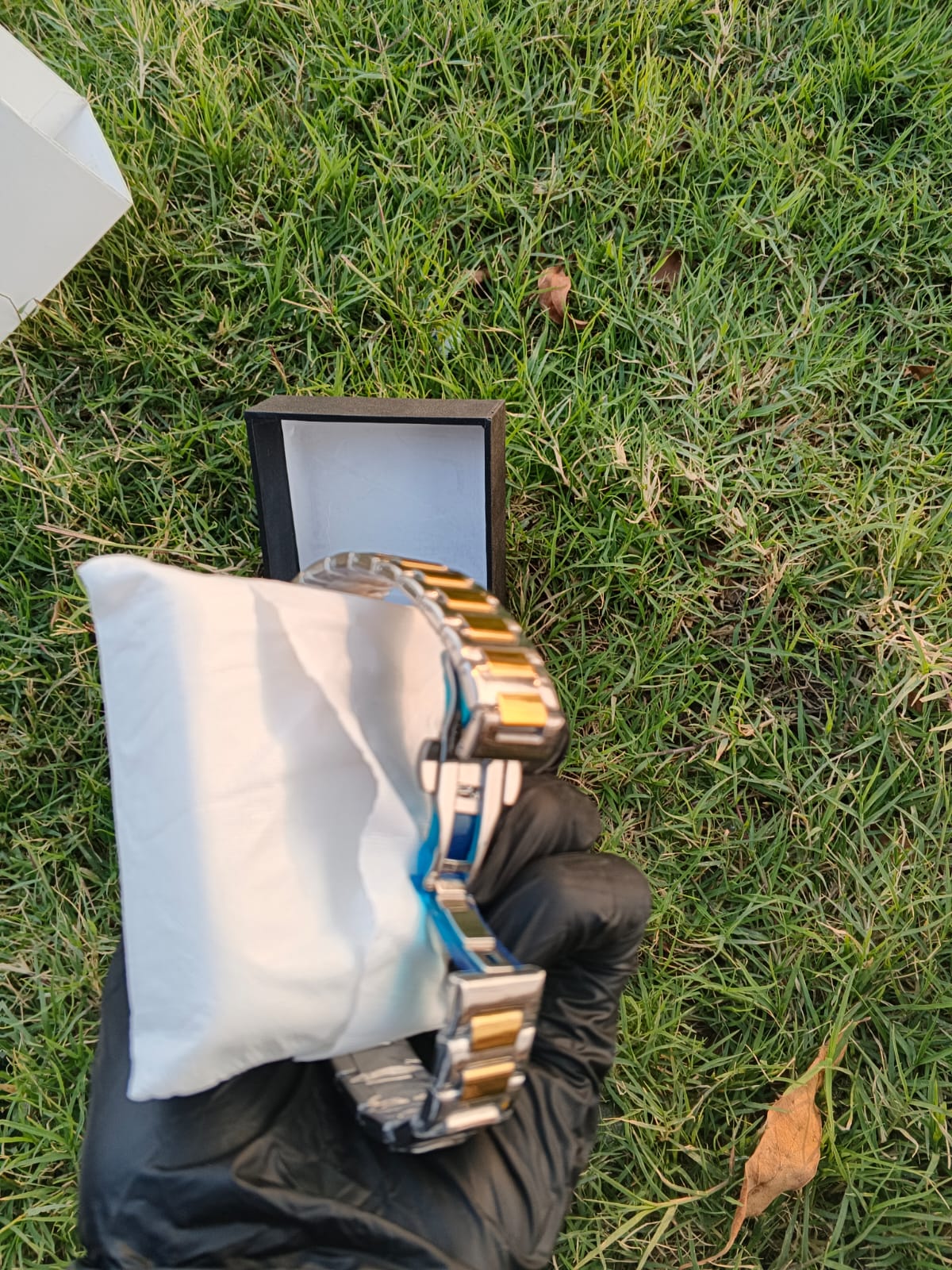 AMD Seastar Men’s Two-Tone Luxury Watch – Nautilus Style Gold & Silver Quartz Timepiece